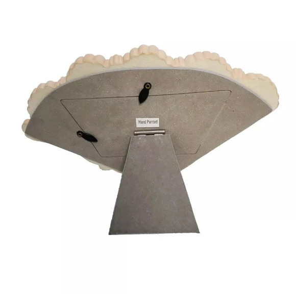 Victorian Hand Painted Rose Design Fan Double Photo Frame for 2x3 Photos - Picture 5 of 10